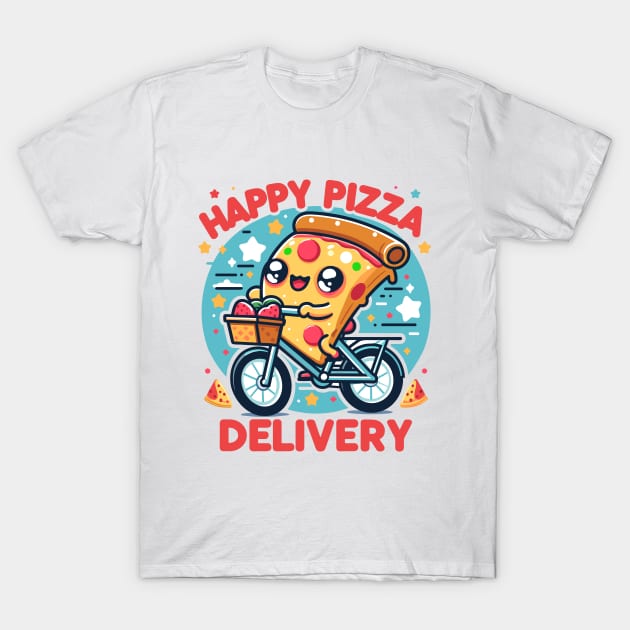 Happy Pizza Delivery T-Shirt by SimplyIdeas